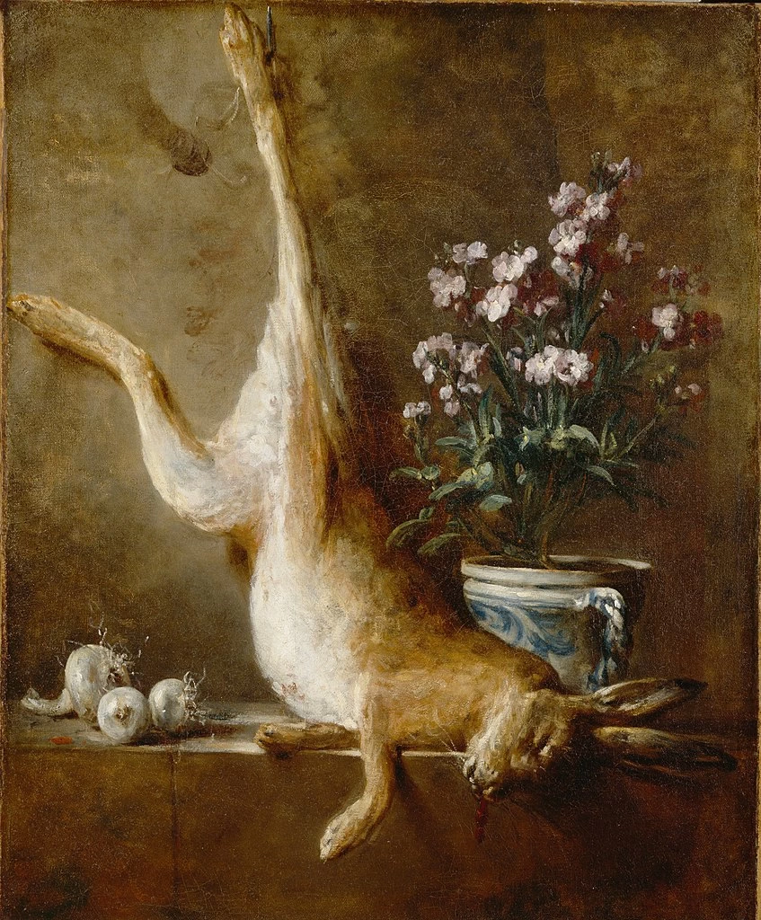 Jean Siméon Chardin - Natura morta con lepre morta